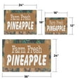 thumbnail image 3 of Farm Fresh Pineapples Vinyl Decal 2 Pack of 12 Inch x 16 Inch Weatherproof Heavy-Duty Adhesive Backing | Sweet Tropical Fruits, Local Grocers, Healthy Choices | Made in USA, 3 of 6