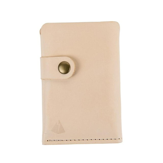 Hombres Slim Business Wallet Tarjeta de Crédito Moneda Moneda ID Titular de La Tarjeta Organizador Organizador Beige Izquierda