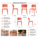 thumbnail image 3 of Set 4 Sillas Taurus Polipropileno Exterior Comedor Amobelli, 3 of 4
