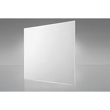 ONE- WHITE TRANSPARENT ACRYLIC PLEXIGLASS SHEET 1/8" 12" X 24"