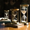 thumbnail image 3 of Abbracc Nordic Glass Sand Sandglass Hourglass Timer Clock Time Decor S 15mins, 3 of 7