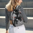 thumbnail image 6 of Honeii Abstract Geometric Hummingbird Print Canvas College Laptop Backpack, Durable Rucksack Travel Notebook Bag School Backpack Book Bag for Men Women-Small, 6 of 7