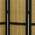 thumbnail image 2 of Dark Brown and Natural Willow 3 Panel Room Divider Screen, 2 of 5