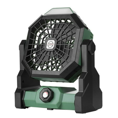 

Portable Camping Fan Big Wind Rechargeable Tent Fan with LED Light