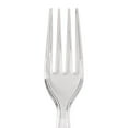thumbnail image 3 of 6.5" Heavy-Weight Polystyrene Plastic Forks/Spoons/Knives Clear Plastic Forks/Spoons/Knives Heavy Duty Plastic Silverware | Fancy Plastic Cutlery | Elegant Disposable Forks/Spoons/Knives, 3 of 8