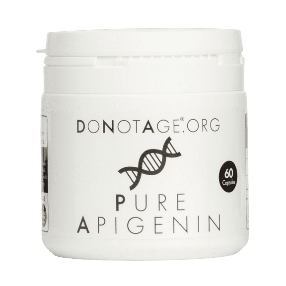 DoNotAge.org Pure Apigenin 30 capsules - 250mg - Antioxidant - Anti-Aging Supplement, Vegan