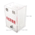thumbnail image 2 of IFANLANDOR Lockable Cell Phone Locker Sleek Appearance for Home and Office Use 1Pack, 2 of 6