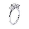 thumbnail image 3 of Veda Jewel 1.86 Ct Round Brilliant 3 Stone Trilogy Ring for Women - Engagement Ring with Lab-Created Diamonds - 14K White Gold Plated Ring - Prong Setting for Proposal Gifts, 3 of 6