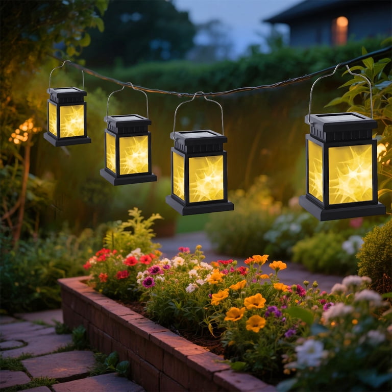 Rirool Outdoor Solar Lanterns 2 Pack With 3D Star Pattern photo 3