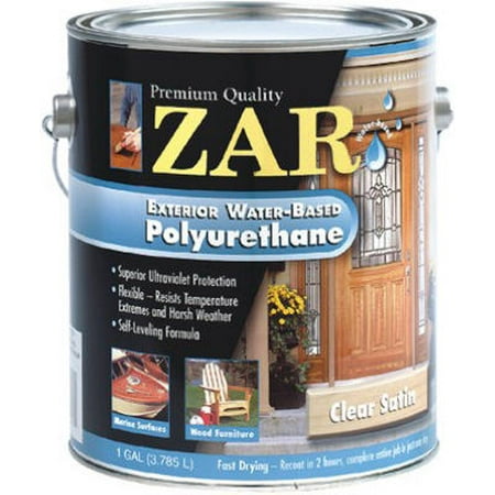 ZAR  Exterior Water-Based Polyurethane Satin Gallon - Pack of