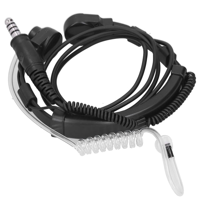 Auriculares para Baofeng U, walkie talkies, auriculares de cuello y garganta con micrófono PTT, los mejores de su clase