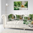 thumbnail image 4 of Designart Big Lion Lying On Stones in Zoo - Landscape Printed Throw Pillow - 12x20, 4 of 5