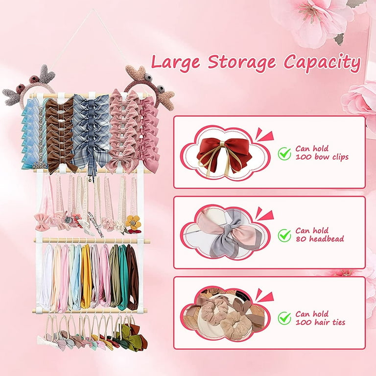 Hair tie and head band storage