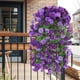 thumbnail image 5 of Cestas Colgantes con Flores Artificiales para Plantas Al Aire Libre, Vides de Rosa Simuladas 85 cm Decoración Montada en la Pared, Techo Y Bloqueo de Conductos Cestas Colgantes de Plástico para Planta, 5 of 6