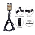 thumbnail image 2 of Árnes Para Mascotas Negro Estampado De Huellitas Talla Mediana Importadora La Merced Ergonómico Altamente Resistente, 2 of 4
