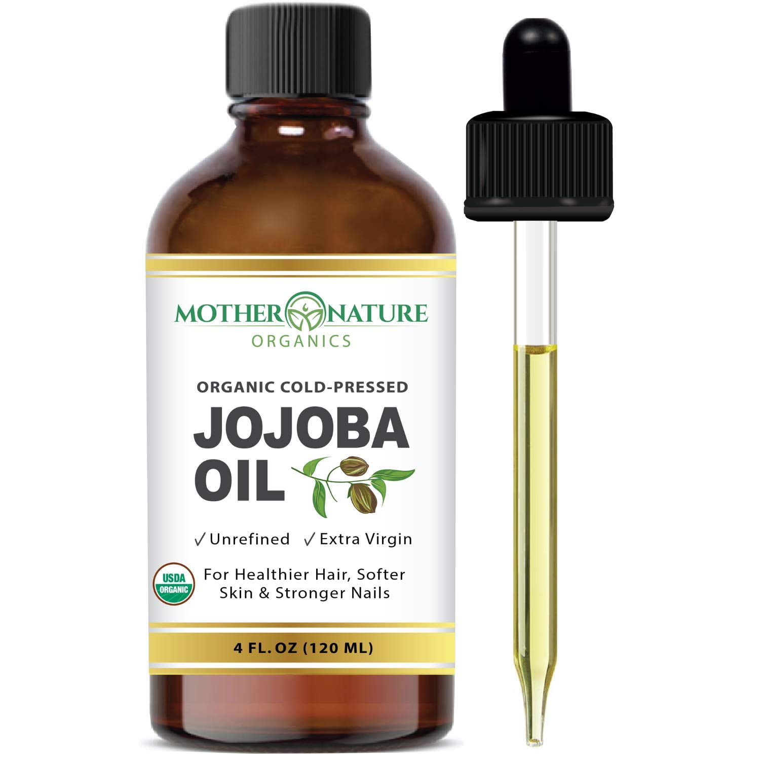 USDA Organic Jojoba Oil 4 oz Mother Nature Organics NonGMO