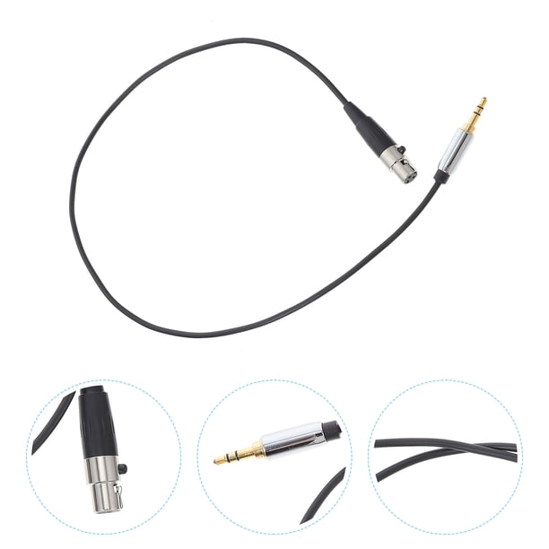 IDEANATEGRATE Cable De Audio Negro Xlr A 3.5mm Trs Para Transferencia De Sonido En Cámaras Y Reproductores