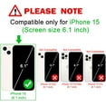 thumbnail image 2 of Glitter Phone Case for iPhone 15 Case 6.1" 2023, Cute Bling Slim Sparkle Protective, Shockproof Soft Silicone Cover for Women Girls (Black), 2 of 13