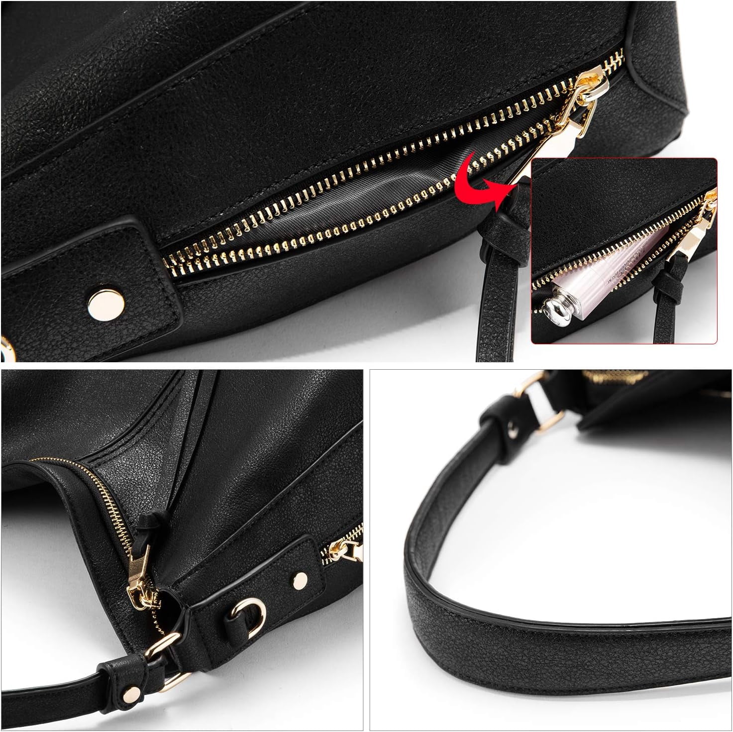 Fashion Handbags for Women Large Designer Ladies Hobo bag Bucket Purse Faux Leather