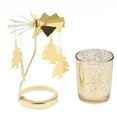 thumbnail image 3 of AMERTEER Auto Rotating Tea Light Votive Candle Holder Home Decoration -Star, 3 of 7