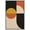 WHITE, variant on IDEA4WALL Framed Canvas Print Wall Art Yellow & Brown Circle & Polygon Variety Shapes Patterns Modern Art Mid-Century Modern Colorful Warm for Living Room, Bedroom, Office - 16"x24" Natural