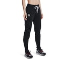 thumbnail image 1 of Forro polar Joggers Under Armour Rival para mujer, color negro y blanco, 3X, 1 of 5