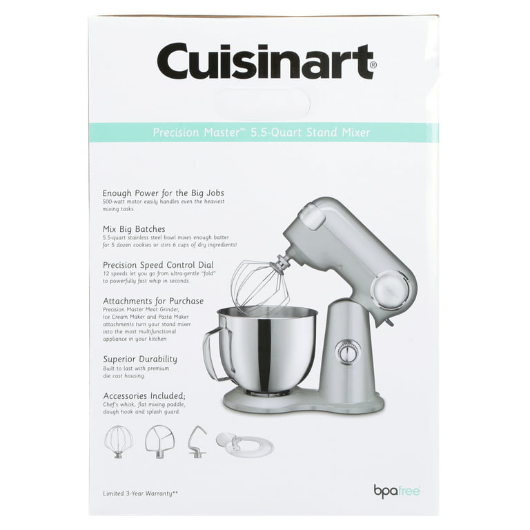 Cuisinart Stand Mixer Meat Grinder Attachment Stainless Steel for