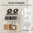thumbnail image 4 of OSLIFE Estante para Ba&ntilde;o sobre Inodoro, Estante Organizador Ba&ntilde;o De 3 Niveles con Ganchos y Portarrollos, Estanter&iacute;a para Ba&ntilde;o de Metal con Toallero, 4 of 7