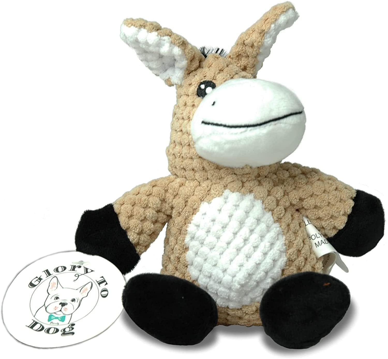 Glory To Dog Barnyard Donkey Plush Small Dog Toy