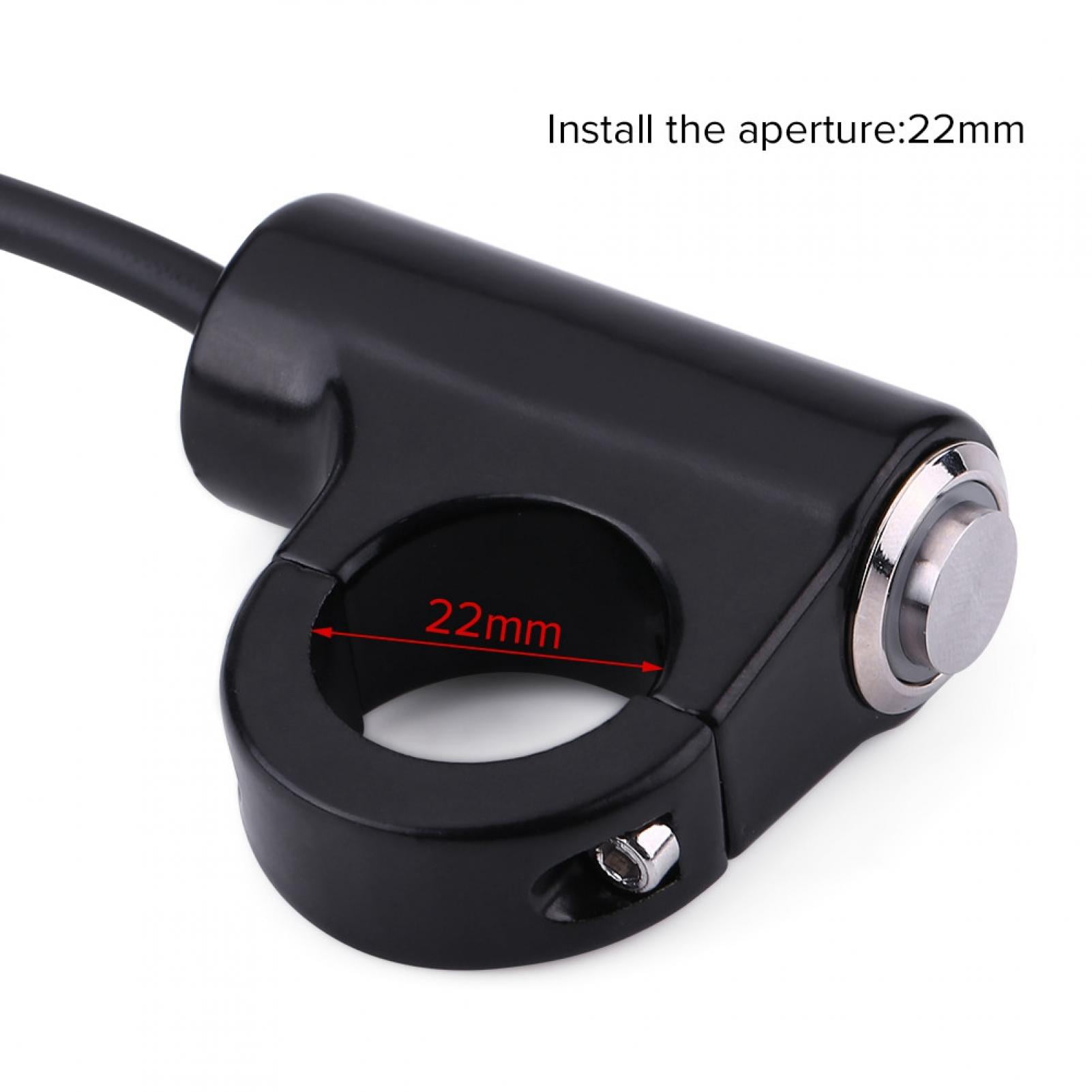 Motorcycle Handlebar Switch Keenso Motorbike 7/8 Handlebar Mount Waterproof On Off Start Kill Switch