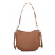 thumbnail image 2 of Bolsa Bolso de hombro de cuero para mujer Mensajero sólido con bolso de mano (marrón claro) JShteea Para Estrenar, 2 of 9