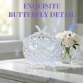 thumbnail image 3 of Unique Bargains 8.5oz Crystal Glass Jar with Lid Decorative Dish for Vanity Colorful, 3 of 5