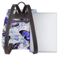 thumbnail image 3 of Balery Butterflies Mochila de Cuero para Mujeres, Gran Capacidad, Bolsa de Viaje Multifuncional, Mochila de Cuero y Bolsa de Hombro para Mujeres, 3 of 4
