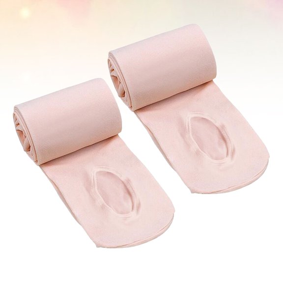 OUNONA 2 Pairs Dance Tights for Girls Adult Socks Ballet Miss Child Pink