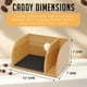 thumbnail image 3 of HEXNUB - Caddy para cafeteras, soporte de bambú compatible con garrafas Chemex Bodum Cosori, soporte de filtro resistente al calor para preparación de café, tapete negro, 3 of 5