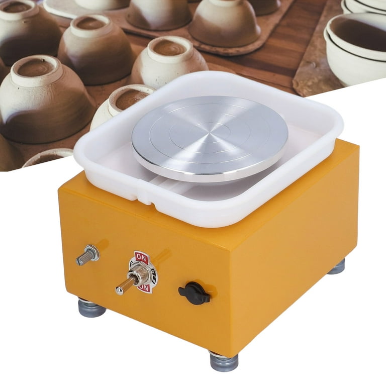 BENTISM Mini Pottery Wheel Machine, 30W Ceramic Wheel Adjustable Speed Clay  Machines, 1.9 2.5 3.9 /5cm 6.3cm 10cm Adjustable Size Ceramic Machine  with 3 Turntables Trays and 16pcs Tools for DIY 