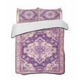 thumbnail image 2 of Quilts Twin Size, Purple Orange Boho Soft Comforter Bedding Set for Bed, Ethnic Geometric Middle Century Art Lightweight Quilted Bedspread with Pillow Cover(2 Pieces) for All Season, 68x86 Inch, 2 of 6