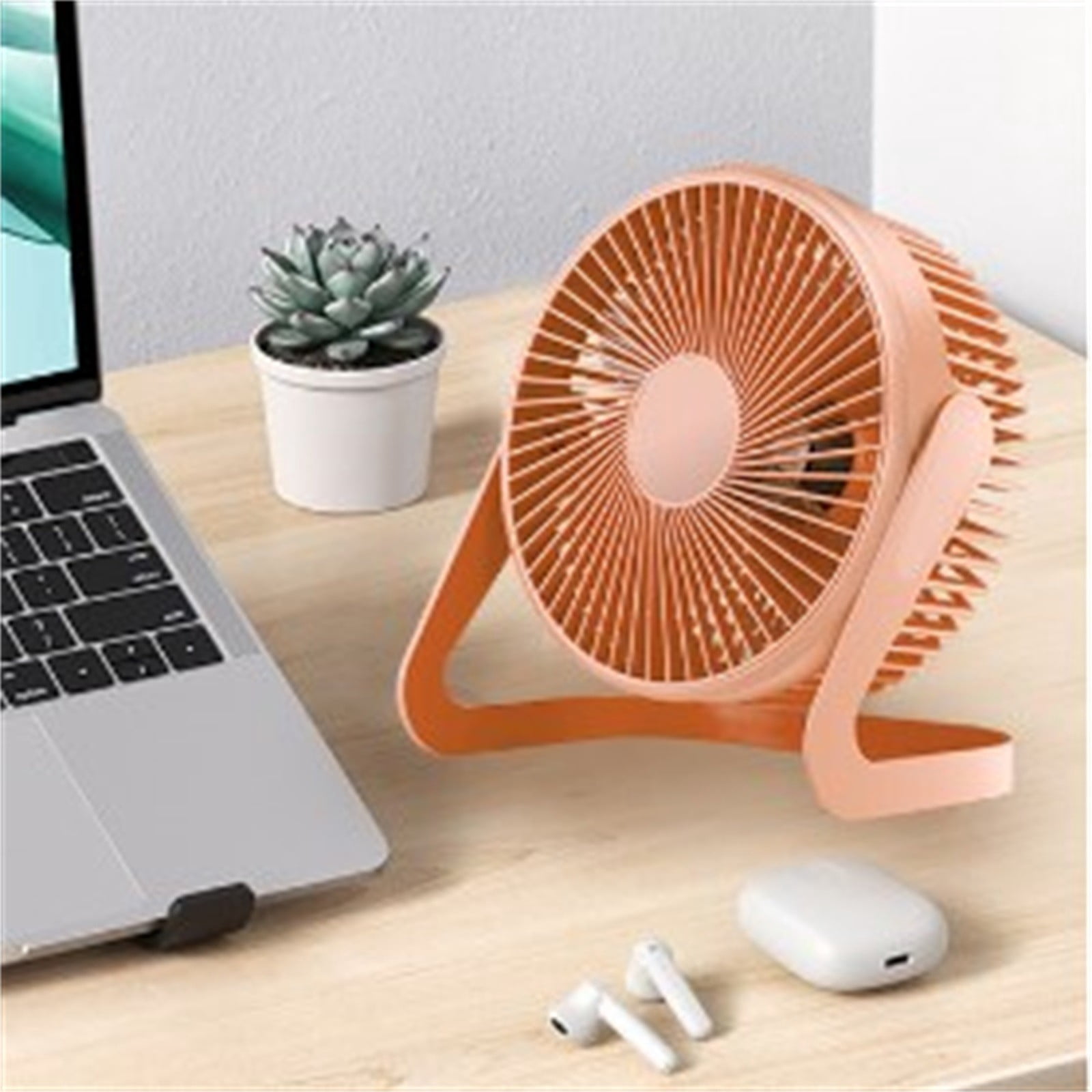 OPPae Desk Fans Small Quiet Desk Fan Rechargeable Home Appliances Clearance! Desktop Portable Small USB Fan Desktop 13 Inch Plug-in Mini Mute Desktop Small Electric Fan for Office Computer Laptop