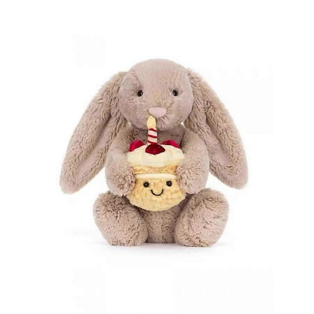 Sensory Comfort Plush Toys Whimsical Stuffed Animals for Anxiety Relief Birthday Gifts Cake Rabbit 31cm