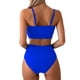 thumbnail image 3 of WILLBEST Traje de Baño Mujer Dos Piezas Traje de Baño de 2 Piezas de Cintura Alta con Lazo para Mujer, 3 of 5