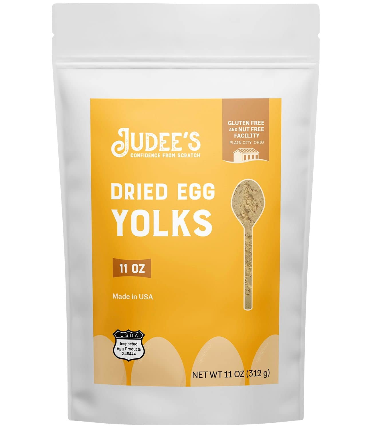 Judees Egg Yolk Powder 11 Oz Pasteurized Great For Baking And Cooking 4356