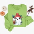 thumbnail image 5 of Ynynloco Women's Halloween Sweatshirt, Spooky Season Graphic Crewneck Top Ghost Fall Casual Outfits, 5 of 5