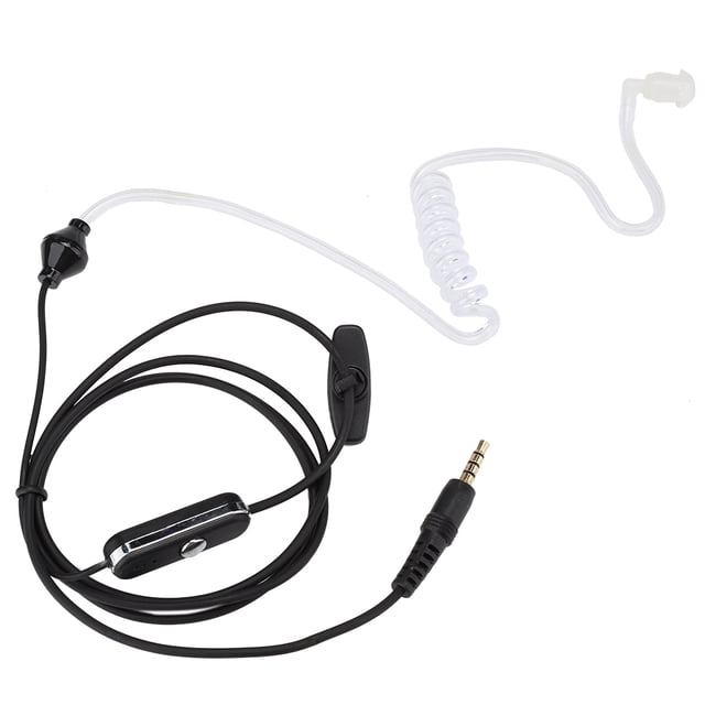 Professional 3.5mm In Ear Headset Earphone With Metal Clip, Noise Cancellation, Reliable Sound Quality