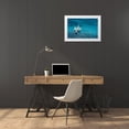 thumbnail image 3 of 1x 14x11 White Modern Wood Framed Museum Art Print Titled - Pelissier - Croisement Bleu, 3 of 4