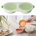thumbnail image 3 of Microwave Egg Boiler, Two-layer Safe Egg Cooker  for Home Kitchen Red,Green,Blue, 3 of 7