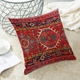 thumbnail image 4 of Boho Pillow Covers 18x18 Set of 2, Red Persian Carpet Boho Throw Pillow Covers Linen Farmhouse Vintage Monaco Rug Decor Cushion Case Boho Home Decor for Couch Sofa Outdoor, 4 of 6