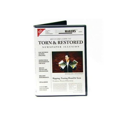 Torn and Restored Newspaper Illusion DVD - Watch and