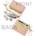 thumbnail image 4 of Porte-Cartes Mince Blocage RFID Petit Portefeuille de Poche Porte-Monnaie à Fermeture Éclair Mini Porte-Monnaie & Porte-Cartes pour Femmes Hommes, Z2-Noir, Porte-Cartes Mince Blocage RFID Petit Portefeuille de Poche, 4 of 4