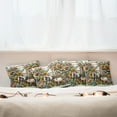 thumbnail image 3 of Ambesonne Rustic Throw Pillow Cover Pack of 4, Vintage Farm Pig and Horse, 4 Pcs-16" x 16", Mustard Green Taupe, 3 of 5