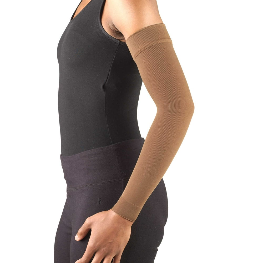 Truform Lymphedema Compression Arm Sleeve 20 30 Mmhg Brown Large